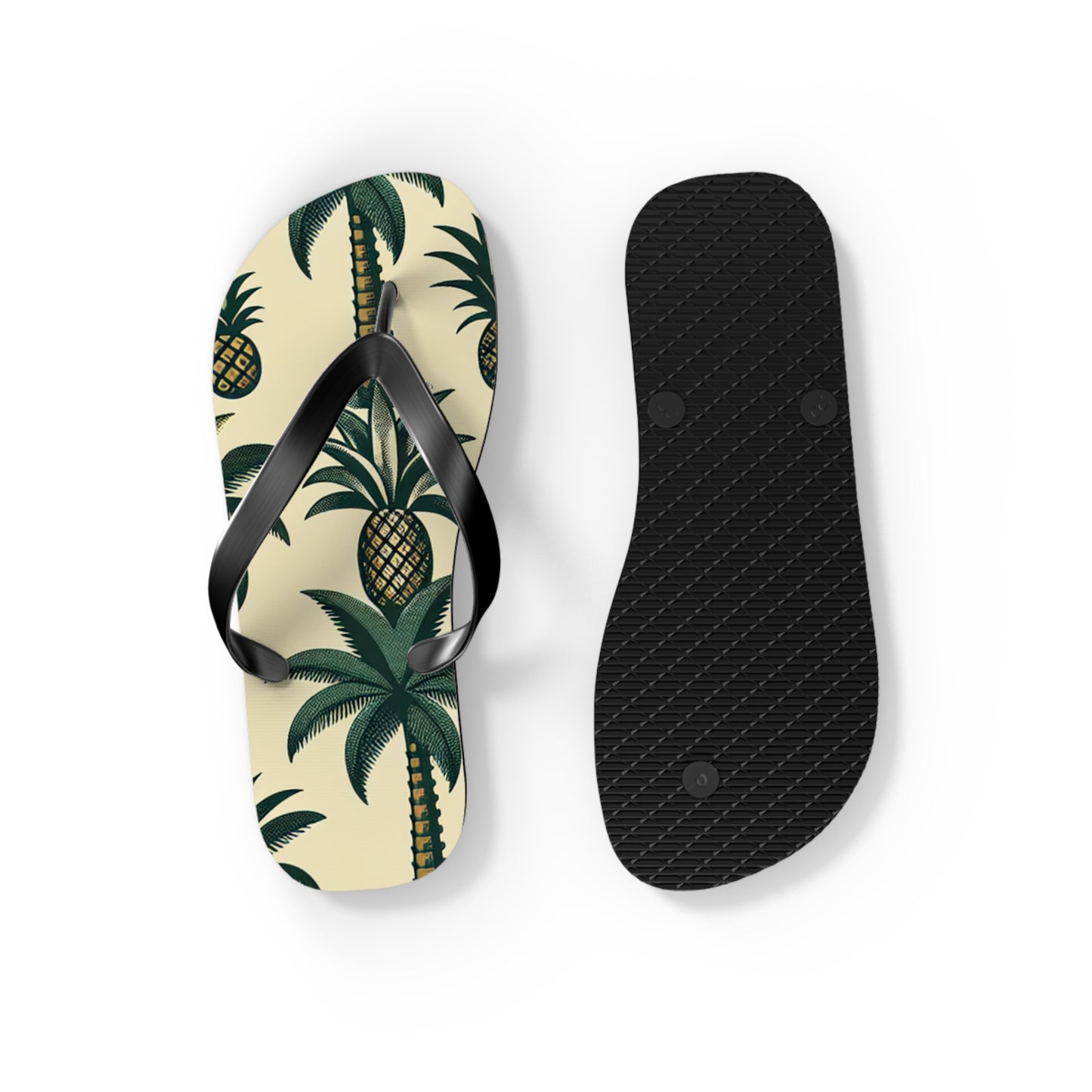 Tropical Pineapple Flip Flops
