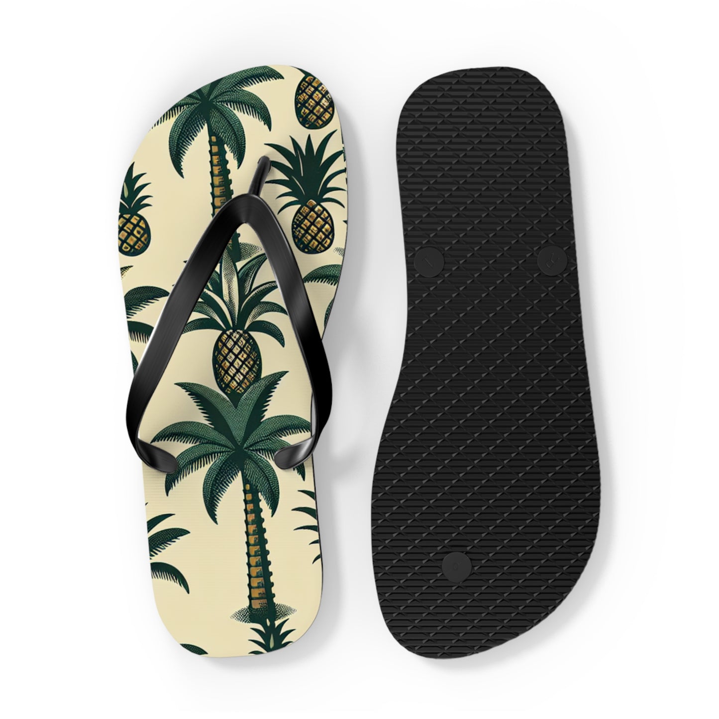 Tropical Pineapple Flip Flops