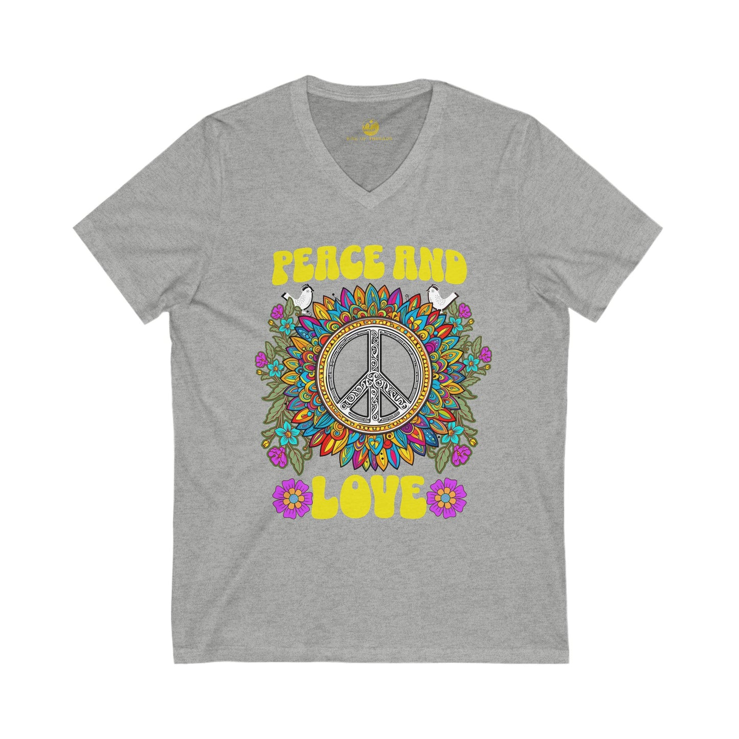 Peace and Love V-Neck Tee