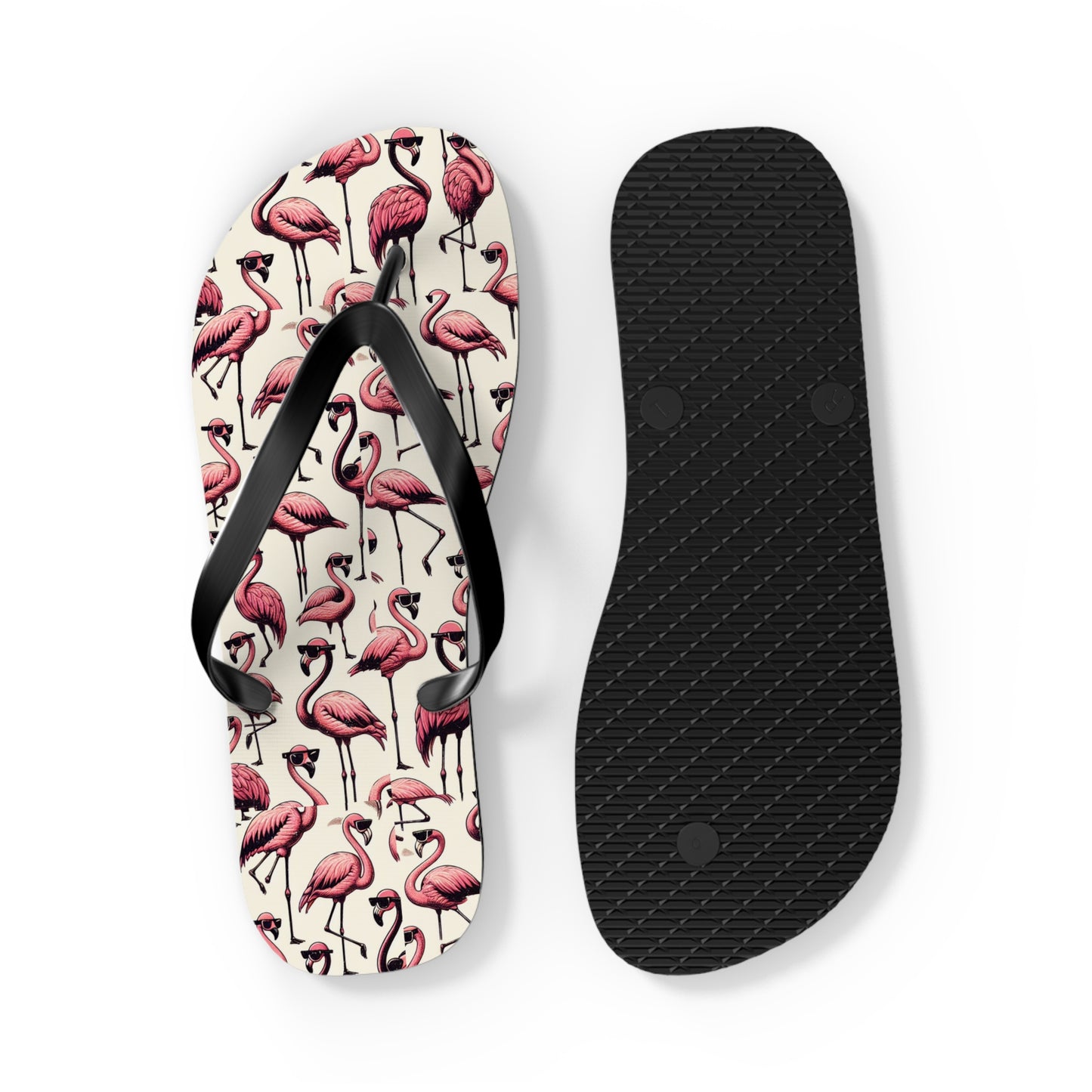 Pink Flamingo Flip Flops