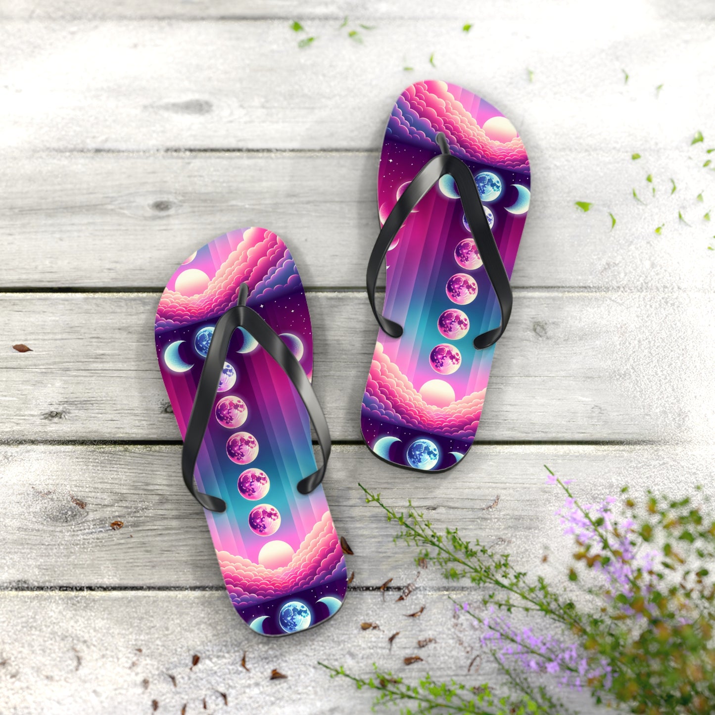 Goddess Moon Flip Flops