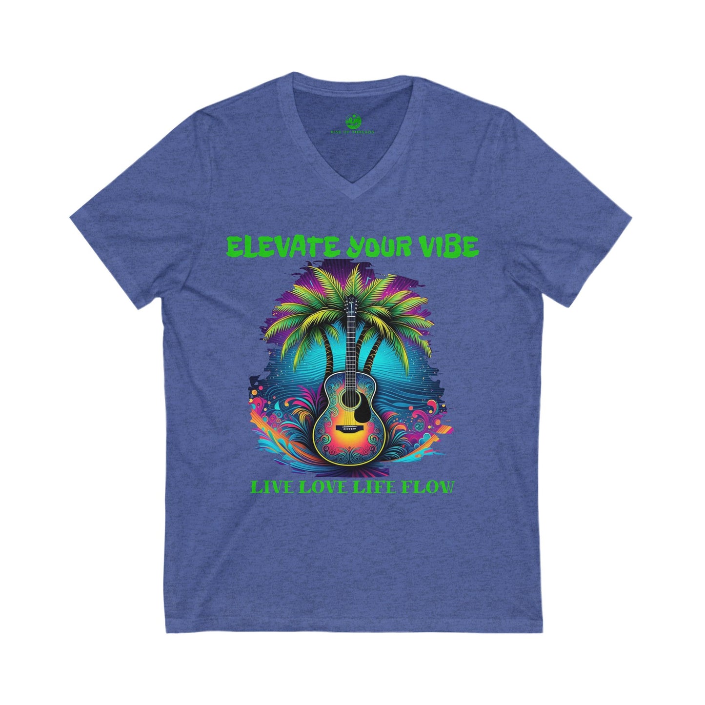 Music Waves V-Neck Tee
