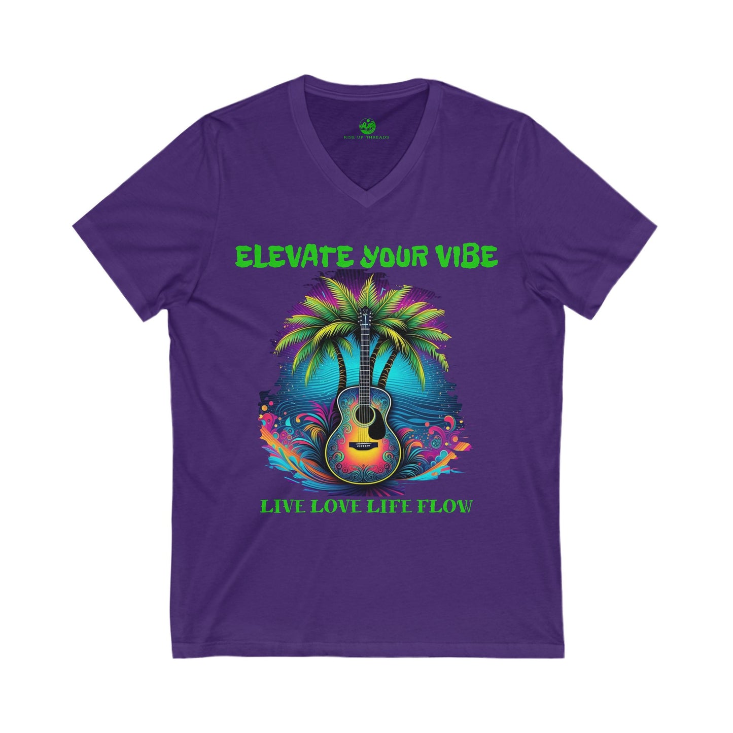 Music Waves V-Neck Tee