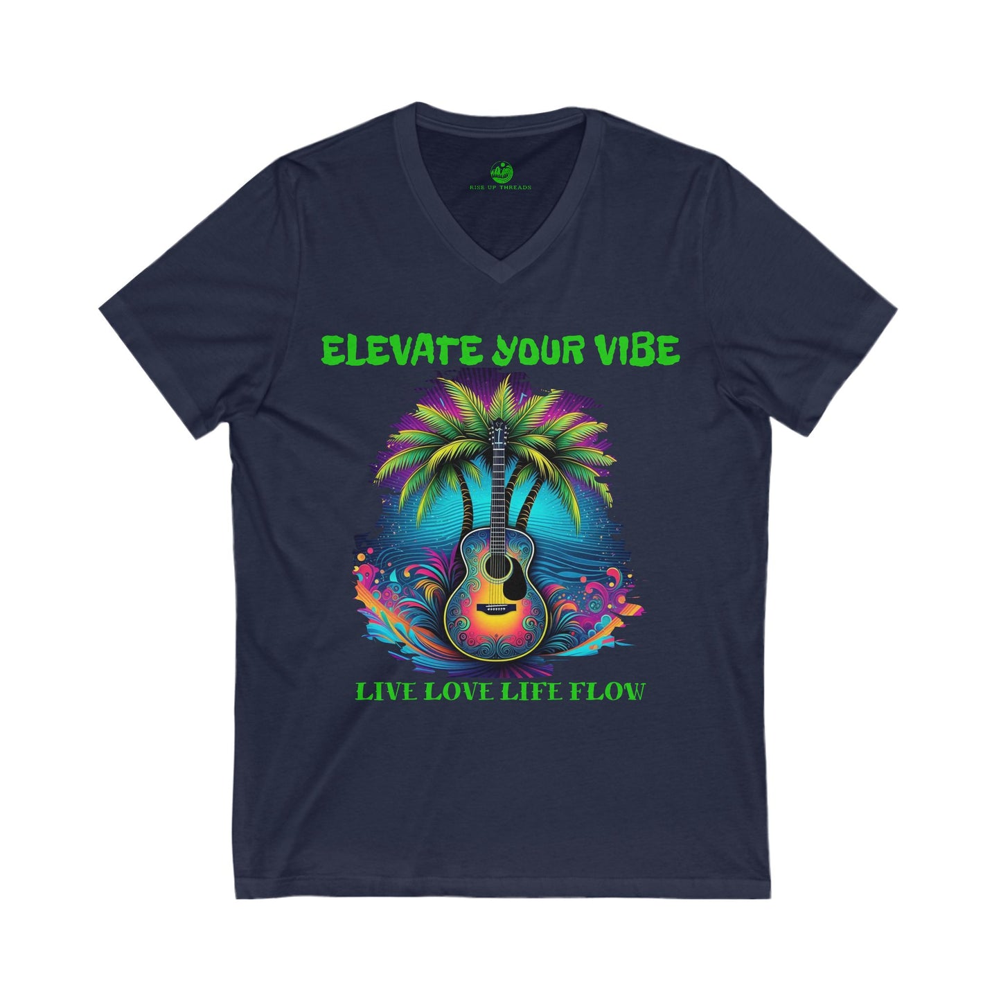 Music Waves V-Neck Tee