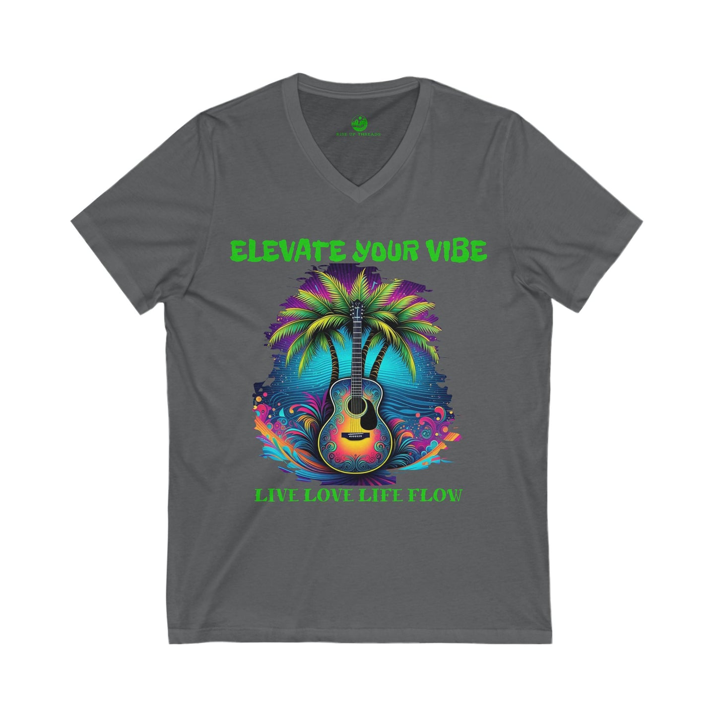 Music Waves V-Neck Tee