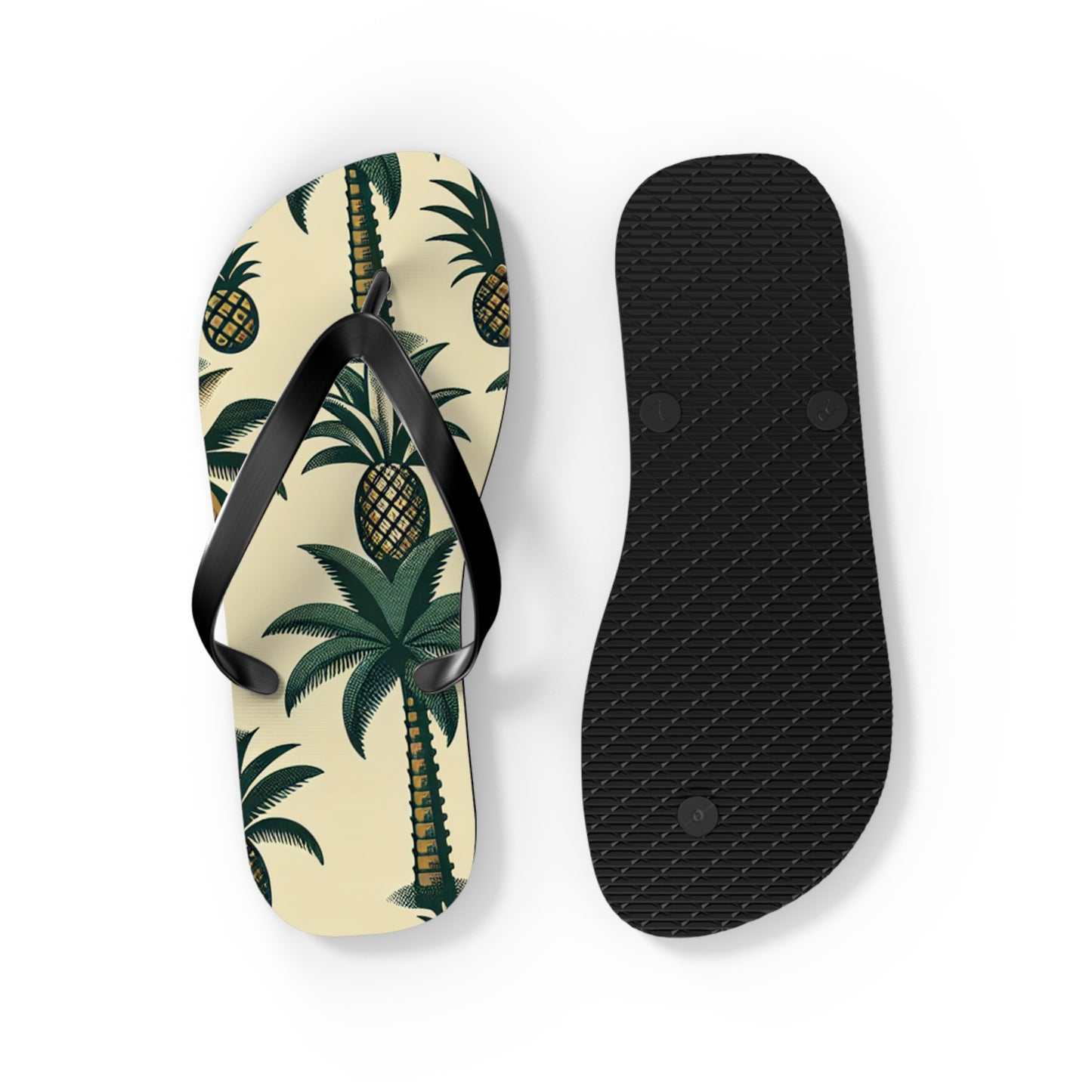 Tropical Pineapple Flip Flops
