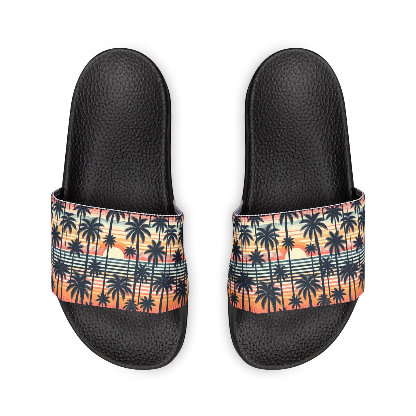 Palm Tree Men's Removable-Strap Sandals
