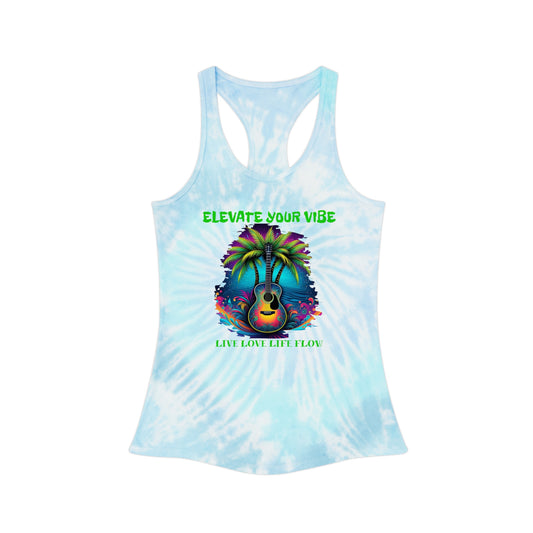 Music Waves Tie Dye Racerback Tank