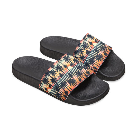 Palm Tree Men's Removable-Strap Sandals